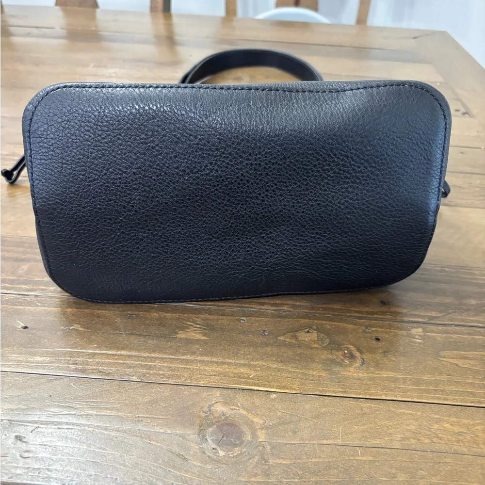 Kate Spade Marti Bucket Bag in Black Pebble Leather